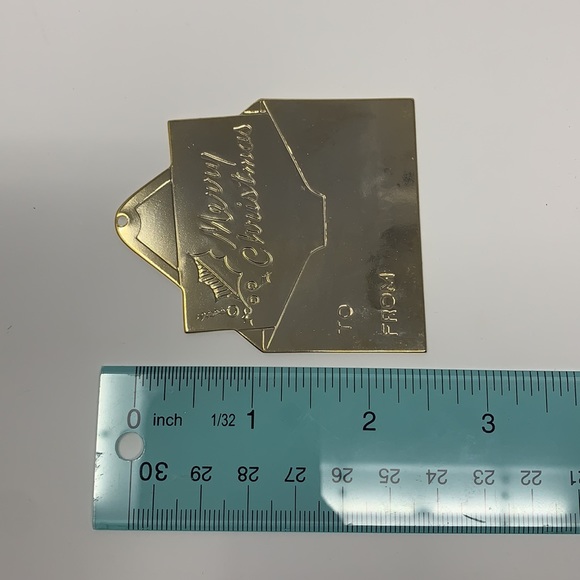 LilliKins Merry Christmas metal & paper cards vtg - Picture 14 of 16